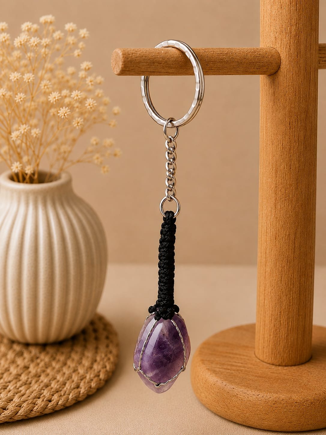 Amethyst Keychain