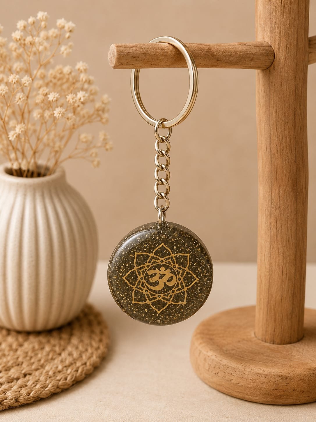 Pyrite Keychain