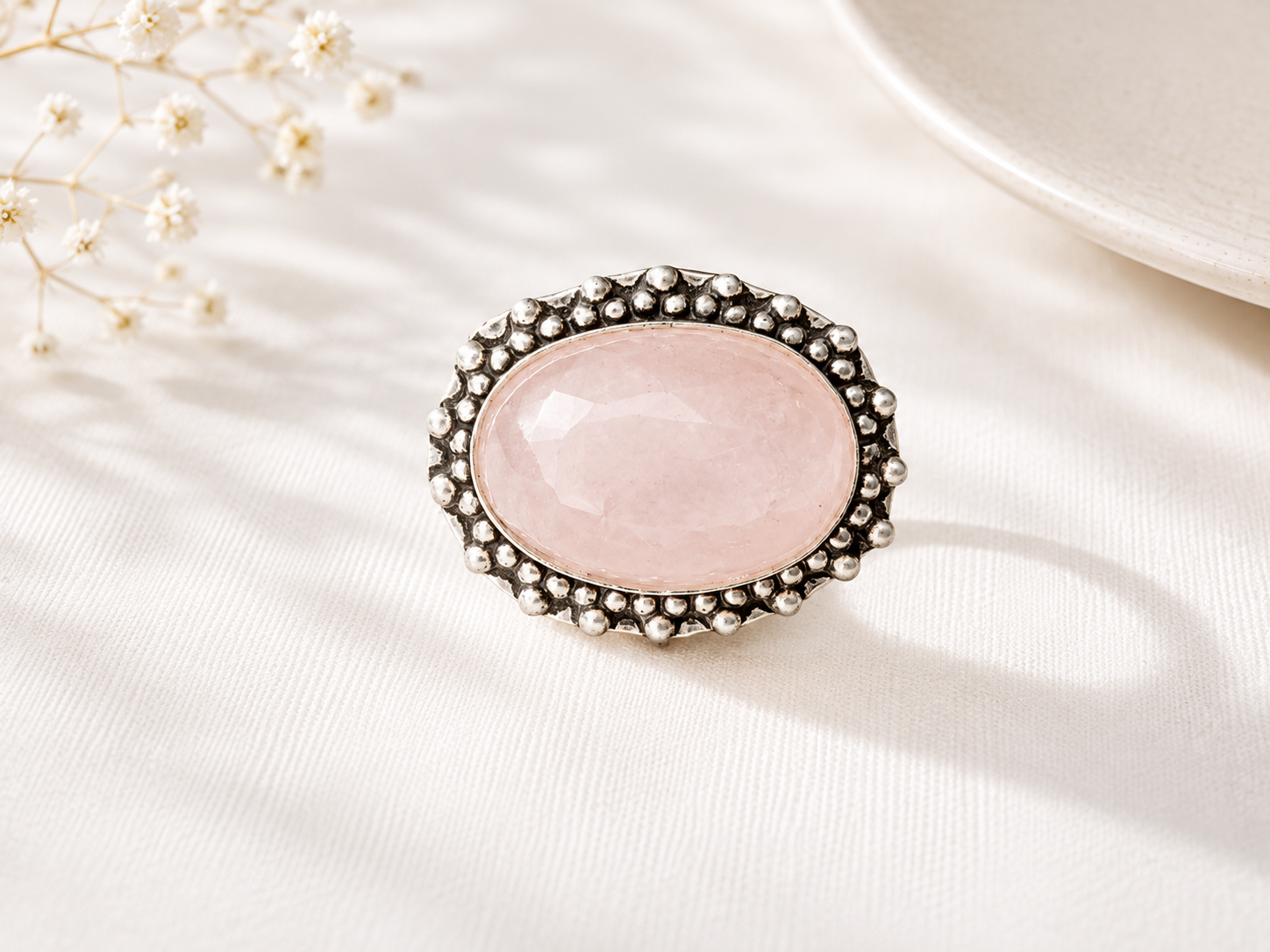 Rose Quartz Ring