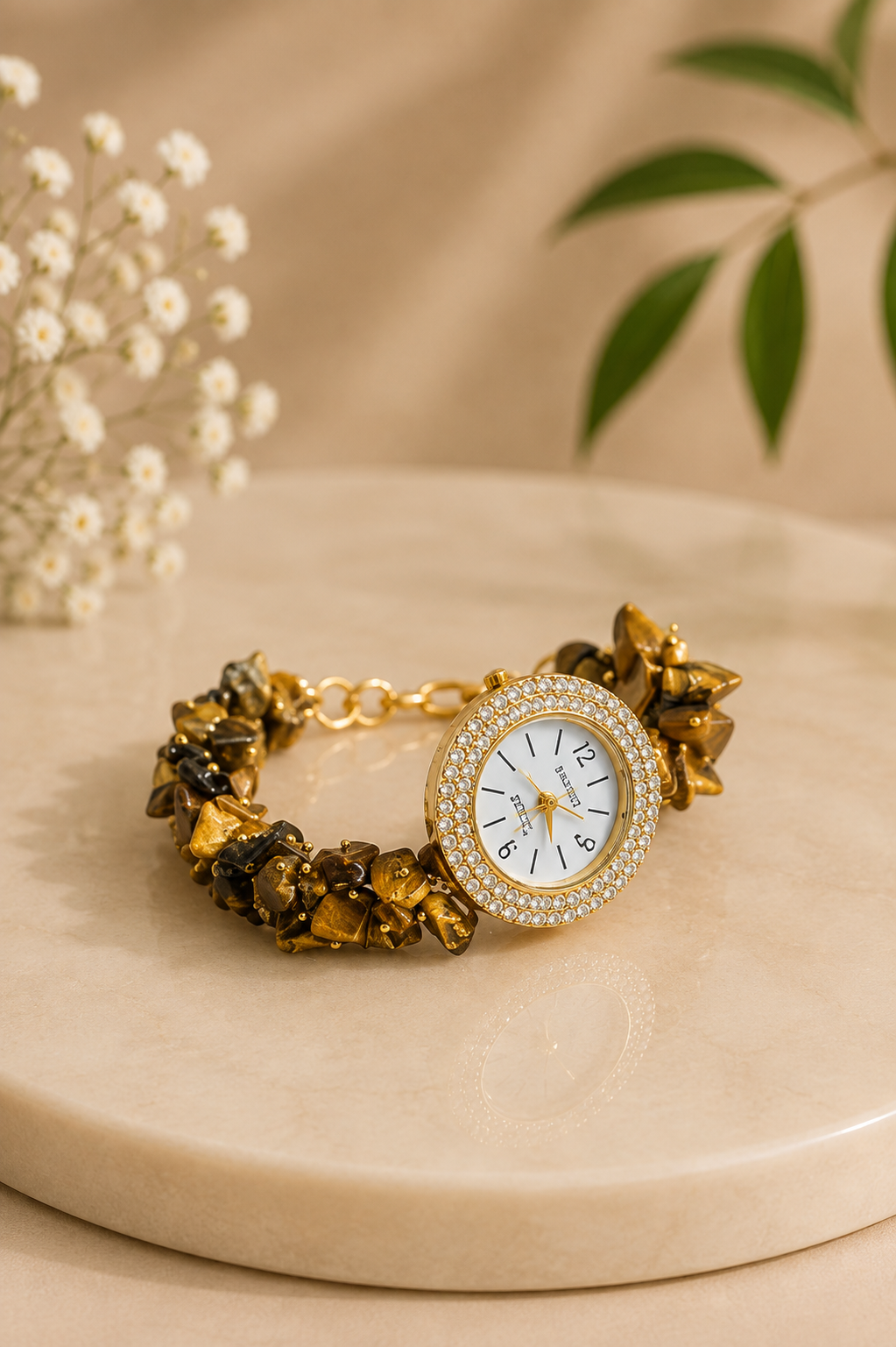 Tiger's Eye Chips Watch