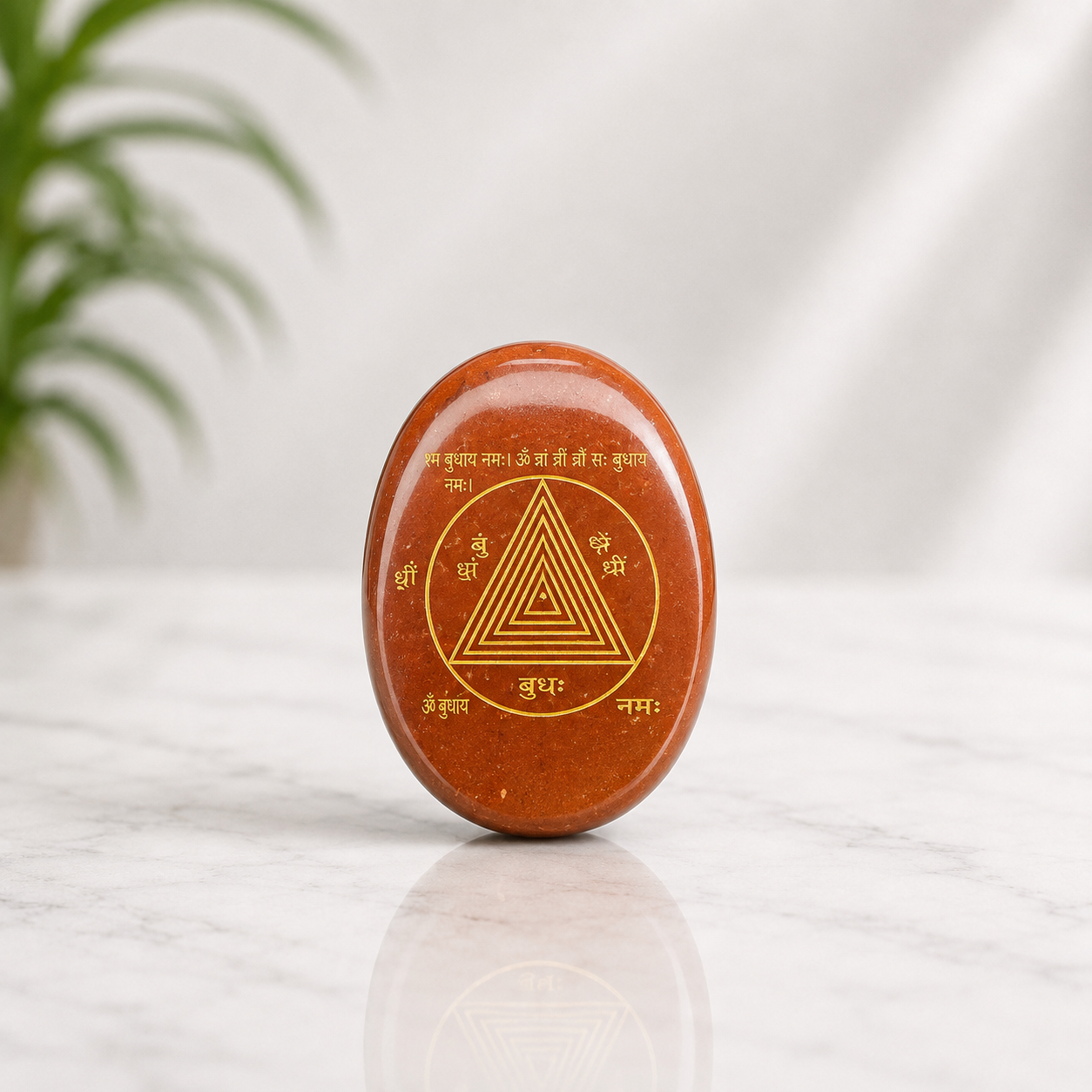Red Jasper Zebu Coin