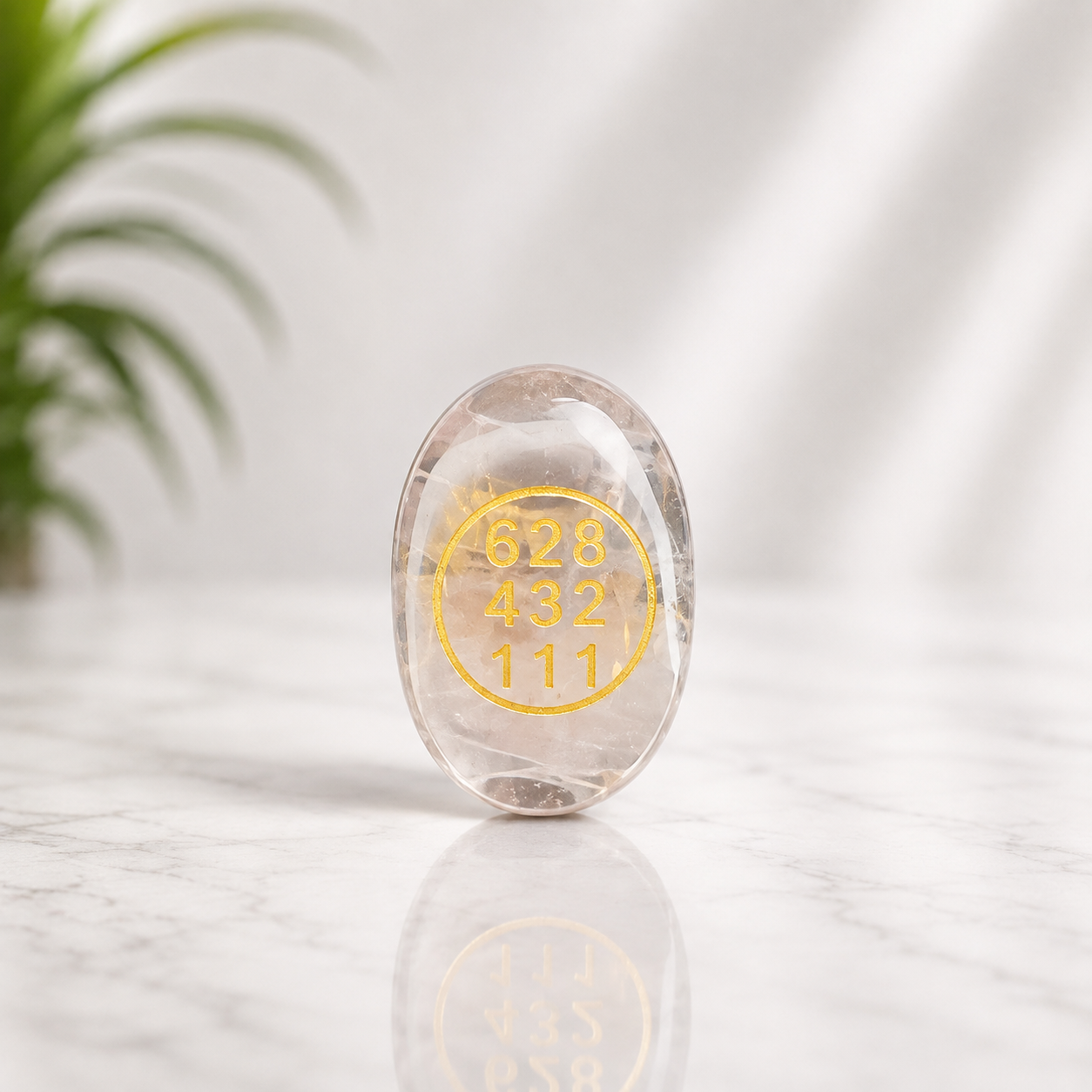 Rose Quartz Zebu Coin