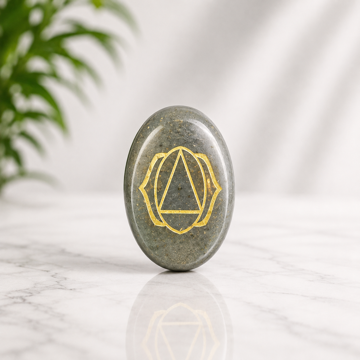Labradorite Zebu Coin